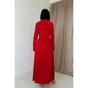 Wholesale Casual Red Corduroy 2-Piece Set Floral Printed Top and <b>Long</b> <b>Skirt</b> XS/XS Woven One Set <b>for</b> <b>Winter</b> - Product Image 1