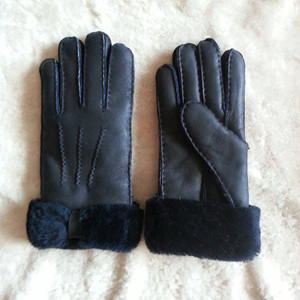 Prêt à expédier nouveau <span class=keywords><strong>cuir</strong></span> d'hiver mode chaud personnalisé femmes gants en peau de mouton femmes hommes en 2025 - Product Image 3