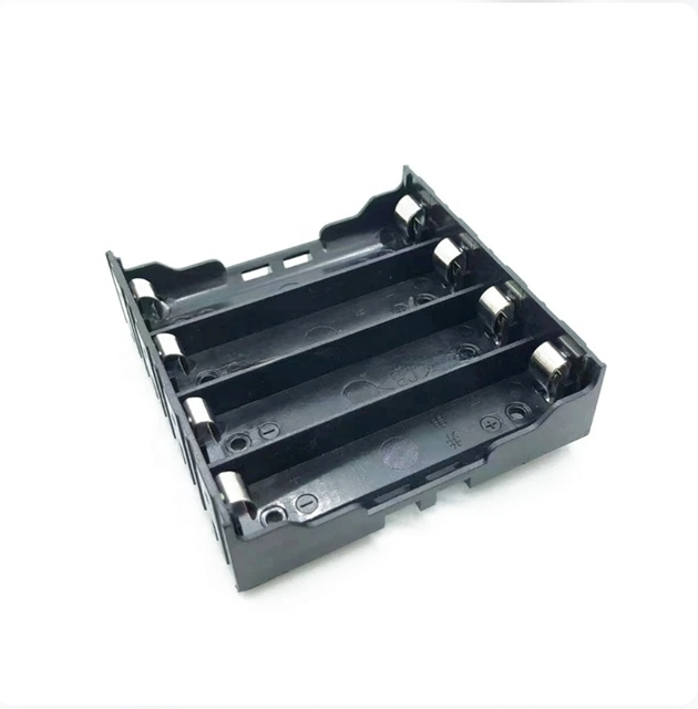 4 Slots 18650 Battery Case 18650 Power Bank Case Hard Pin 4S 18650 Battery Holder Storage Box DIY With Pin