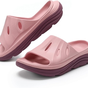 Sandale à glissière de conception <span class=keywords><strong>ergonomique</strong></span> d'été pour femmes avec soutien de la voûte plantaire Pantoufles de récupération à deux densités pour massage Caractéristique respirante - Product Image 3