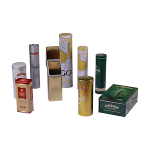 Venta al por mayor caja de lata redonda vino promoción Paquete de metal - Product Image 4