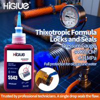 HiGlue 5543 Gewindedichtmittel Mittlere Festigkeit Flüssiges PTFE mit Hochdruck-Ölbeständigkeit zum Abdichten Gegen Wasser, Gase und PG