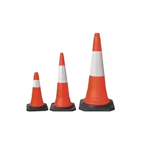 High strength film traffic cone PVC road safety cone road construction safety pipe fittings