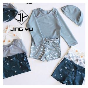 Traje de Baño para Niños con Diseño Personalizado de Tu Propia Marca 2025, Traje de Baño de Dos Piezas para Niños, Tejido de Baño Reciclado Estampado - Product Image 3