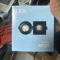 Projecteur encastré COB Source Factory 3W 5W 7W 9W Carré 3000K-6500K Éclairage Commercial pour l'Amérique Latine