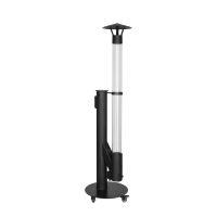 Poêle à granulés moderne autoportant 5KW pour usage extérieur, avec foyer, tube de fumée en verre borosilicate, acier inoxydable, trémie de 3,8 kg