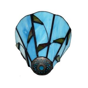 Night Light Accessories <strong>Glass</strong> Replacement <strong>Lampshade</strong> Vintage 6 Inch White Blue Green Leaf Shade Cover for Chandelier Table Lamp - Product Image 4