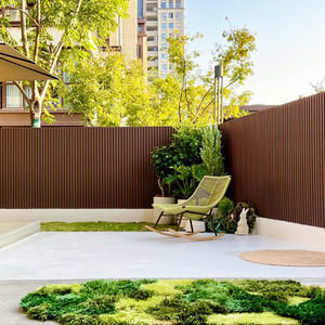 Pannello Murale WPC per Esterni Impermeabile Ignifugo Recinzione Co-estrusa in <span class=keywords><strong>Legno</strong></span> Plastica Copertura per Soffitto per Balcone e Giardino - Product Image 2