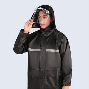 ชุดเสื้อกันฝนและกางเกงกันฝนแบบแยกส่วน สำหรับผู้ชาย ผู้หญิง ขี่มอเตอร์ไซค์ จักรยานไฟฟ้า เดินทาง กันน้ำได้ทั้งตัว ขนาดผู้ใหญ่ - Product Image 2