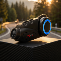 Caméra d'enregistrement vidéo Wifi 1080P pour moto, interphone sans fil pour casque, casque audio