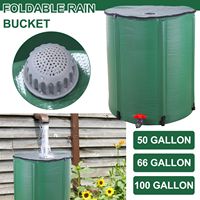 Baril de collecte d'eau de pluie en PVC de 100 gallons pliable et étanche avec motif de bâche pour collecter l'eau de pluie de la gouttière