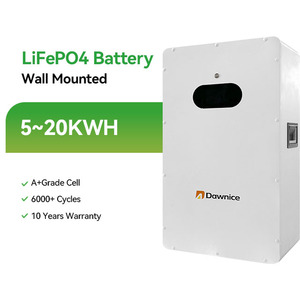 Paquete de batería LiFePo4 de grado A 5kw 10kw 48V 51,2 V 200Ah 280Ah 10kwh 15kwh Batería LiFePo4 montada en la pared - Product Image 1