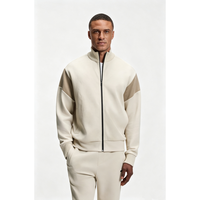 Ensemble de survêtement bicolore personnalisé pour homme : veste zippée et pantalon de jogging pour le sport quotidien décontracté, toutes saisons, streetwear, support OEM