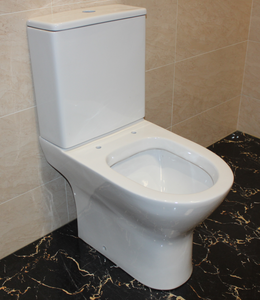 Inodoro de Cerámica Moderno de Alta Calidad con Doble Descarga y Asiento con Tapa UF HTT-45C/D, Francia - Product Image 2