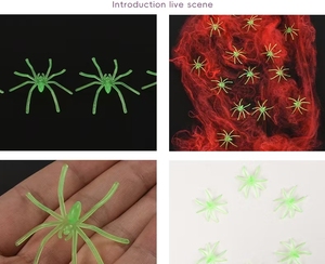 Duoyou vendita calda luminoso piccolo ragno decorazioni di scena Horror di <span class=keywords><strong>Halloween</strong></span> - Product Image 6