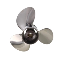 Hélice marine Yamaha 14x21 en acier inoxydable à 3 pales pour moteur hors-bord 60HP 70HP 90HP 115HP 140HP
