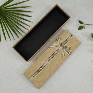 Boîte cadeau de luxe personnalisée prête à être expédiée, en stock, boîte d'emballage rigide longue, matériaux recyclés, cigarettes, thermos, trophées - Product Image 6