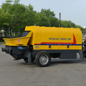 Nueva Bomba de Hormigón Móvil de 30-60cbm/hr para 2025, Bomba de Hormigón con Remolque, Diésel, con Tubería, Mezcladora y Máquina de Bombeo de Hormigón - Product Image 1