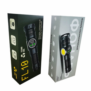 Tùy Chỉnh Thân Thiện Với Sinh Thái Đèn Pin Cứng Nhắc Từ Hộp Giấy Điện Torch Bao Bì Hộp Với Bọt Chèn 20*8.5*5 Cm - Product Image 1