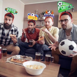 Ensemble de bandeaux pour fête de football, serre-têtes d'ambiance pour le jour du match - Product Image 3