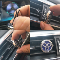 Diffuseur d'huiles essentielles pour voiture, clip de ventilation Arbre de Vie, avec tampon en feutre remplaçable, parfum automobile, aromathérapie, accessoires auto