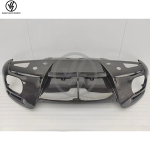 Nouveauté, kit carrosserie en fibre de carbone sèche de style Novit, avec lèvre avant, diffuseur arrière, spoiler pour Ferrari Roma - Product Image 4