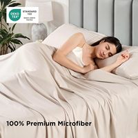 Drap-housse à motif géométrique ultra-doux et respirant, drap plat rafraîchissant à poches profondes, ensemble de draps pour hôtel