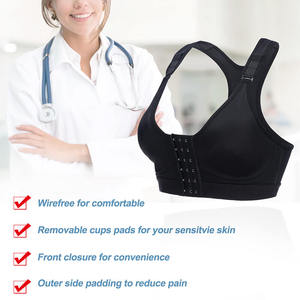<span class=keywords><strong>Soutien</strong></span>-<span class=keywords><strong>gorge</strong></span> de Compression <span class=keywords><strong>postopératoire</strong></span> <span class=keywords><strong>Soutien</strong></span> Pour Sein Bralette Top Femmes Plus Size Front Hooks Post Surgery Bra - Product Image 3