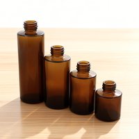 Vente en gros d'usine : flacon compte-gouttes en verre ambré durable de 10, 15 ml et 100 ml pour les soins de la peau, des cheveux et les huiles essentielles