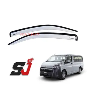 สำหรับ2019 HIACE Commuter Body ชุดใหม่ประเทศไทยคุณภาพหน้าต่างพลาสติก Deflector Shield Vent Sun Visor Black Two Tone