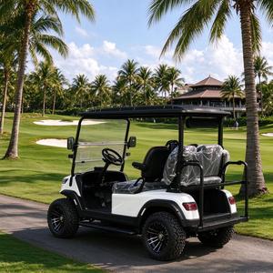 Carrito de Golf Eléctrico de Litio de 4 Plazas con Color Personalizable, Carrito de Golf Todoterreno con Suspensión Independiente, Llantas de 12-14 Pulgadas y Bi - Product Image 1