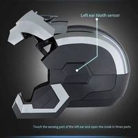 Casco de War Machine de Marvel, Superman, Iron-Man Mark 5, Apertura Automática, Control por Voz, Máscaras para Fiesta de Halloween, Material ABS