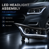 Ensemble de phares LED BK pour Chevrolet Cruze 2009-2014, projecteur Bi-LED, mise à niveau DRL, Plug and Play