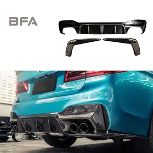 For BMW M5 F90 upgraded carbon fiber rear lower lip 3D style rear diffuser rear spoiler body kit
