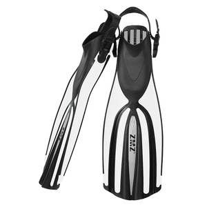 Pinne da nuoto professionali lunghe in Silicone per immersioni profonde e Freestyle e attrezzature per l'allenamento pinna d'anatra - Product Image 5