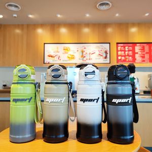 Sport <b>Thermos</b> Bottle 680ml Double Drink Cap Stainless Steel Portable For Outdoor Sports And Daily Use - Product Image 1