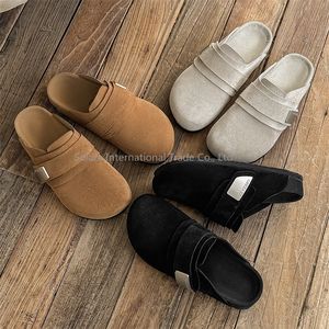 Zapatillas Planas Cerradas para Mujer y Hombre, Cómodas, de Piel Sintética, Estilo Birkenstock, Casuales, para Exteriores, Verano, Suaves - Product Image 1