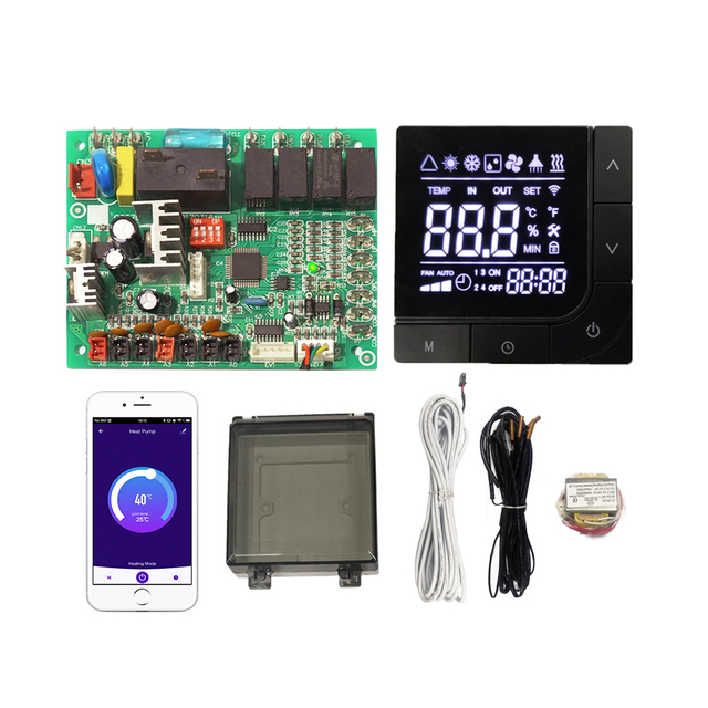 Air Source Domestic Heat Pump Water Heater Tuya Wifi Heat Pump Controller Printed Circuit Board PCBA