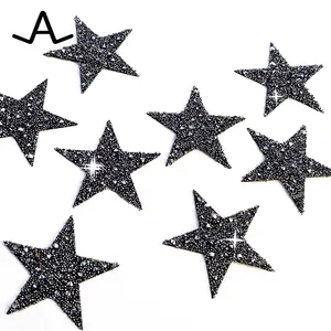 Crystal medley star sparking rhinestone crystal hotfix transfer for garment shoes hats DIY