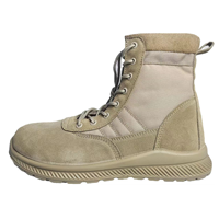 Chaussures de randonnée pour hommes à lacets et fermeture éclair, semelle en PU antidérapante, bottes tactiques légères, chaussures de trekking respirantes