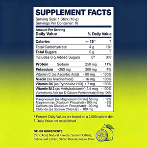 Polvo Electrolítico de Hidratación Rápida 250mg Sodio, 200mg Potasio, 100mg Calcio, 50mg Magnesio, <span class=keywords><strong>Complejo</strong></span> <span class=keywords><strong>B</strong></span>, Vitamina C - Product Image 6