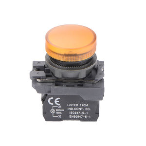 Interrupteur à bouton-poussoir en acier inoxydable IP65 10A 1NO compatible avec les prises électriques standard, découpes de panneau d'interrupteurs pour appareils électroménagers - Product Image 5