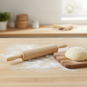 Rodillo de madera KESPER de 12 pulgadas para hornear masa y repostería - Product Image 3