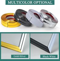 Moulure murale auto-adhésive en PVC Garniture et protection d'angle et bande de calfeutrage pour bord de mur Plancher Meubles Comptoir Intérieur Coin Extérieur