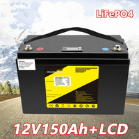 Baterai LiFePO4 12V 90Ah/100Ah untuk RV, Golf Cart, Penggunaan Off-Road/Off-Grid, 10000 Siklus, Tingkat Pengosongan 1C