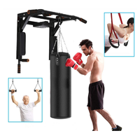 Barre de traction murale multifonctionnelle en acier durable CooSport Fitness et station de dips