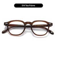 Monture de Lunettes en Acétate de Haute Qualité, Direct Usine, Lunettes Rondes Femme, Lunettes de Lecture Homme Multicolores, Vente Chaude en Gros
