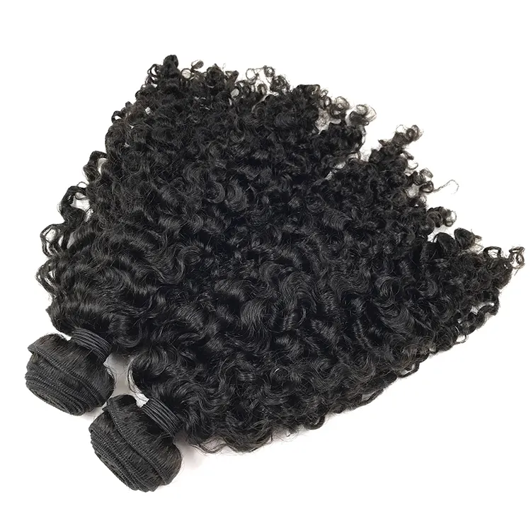 Wholesale no shedding no tangle raw curly burmese hair weaving curly burmese raw hair