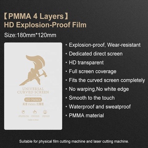 Kích cỡ khác nhau 18x12cm TPU Hydrogel mềm trong suốt HD điện thoại di động phim bảo vệ màn hình cho máy cắt - Product Image 4