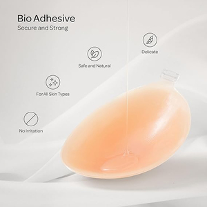 100% siliconen onzichtbare zelfklevende strapless backless push-up herbruikbare naadloze tepelhoedjes bh-pads - Product Image 4